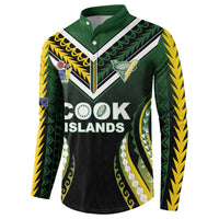 Custom Cook Islands Rugby Button Sweatshirt Unique Style Black Version - Polynesian Pride