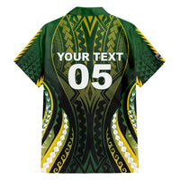 Custom Cook Islands Rugby Family Matching Off Shoulder Maxi Dress and Hawaiian Shirt Unique Style Black Version - Polynesian Pride