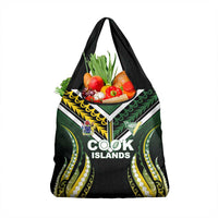 Cook Islands Rugby Grocery Bag Unique Style Black Version - Polynesian Pride