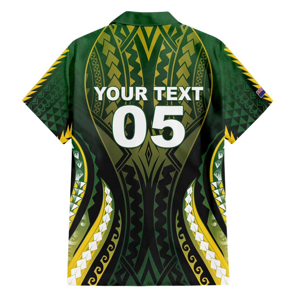Custom Cook Islands Rugby Hawaiian Shirt Unique Style Black Version - Polynesian Pride