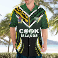 Custom Cook Islands Rugby Hawaiian Shirt Unique Style Black Version - Polynesian Pride