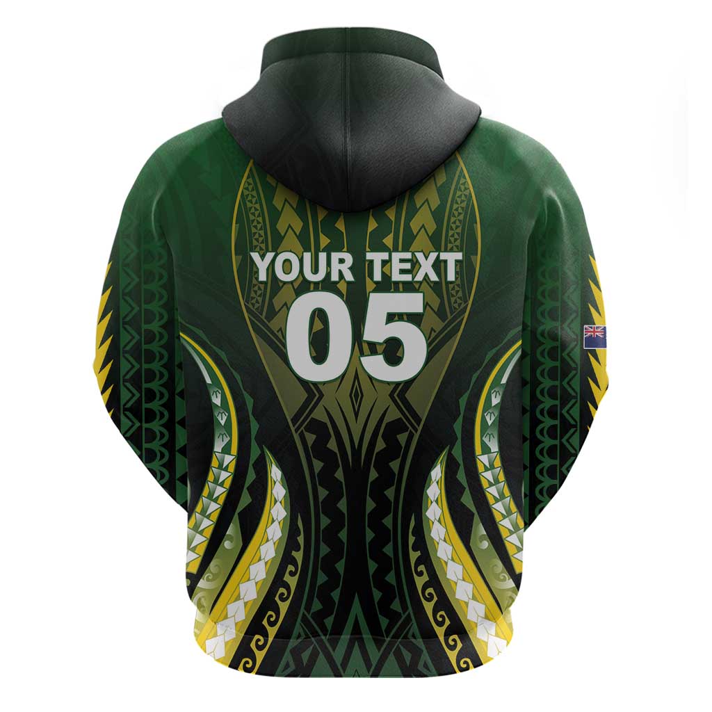 Custom Cook Islands Rugby Hoodie Unique Style Black Version - Polynesian Pride