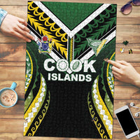 Cook Islands Rugby Puzzle Unique Style Black Version - Polynesian Pride