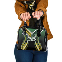 Cook Islands Rugby Shoulder Handbag Unique Style Black Version - Polynesian Pride