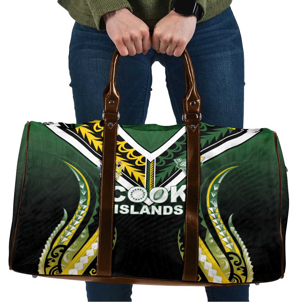 Cook Islands Rugby Travel Bag Unique Style Black Version - Polynesian Pride