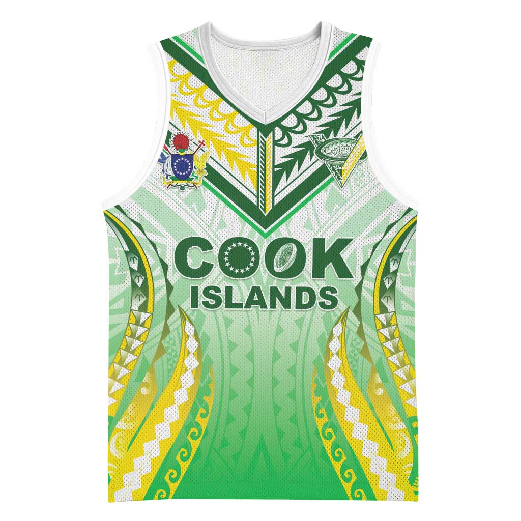 Custom Cook Islands Rugby Basketball Jersey Unique Style White Version - Polynesian Pride