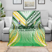Cook Islands Rugby Blanket Unique Style White Version - Polynesian Pride