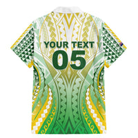 Custom Cook Islands Rugby Family Matching Mermaid Dress and Hawaiian Shirt Unique Style White Version - Polynesian Pride
