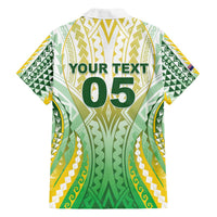 Custom Cook Islands Rugby Family Matching Summer Maxi Dress and Hawaiian Shirt Unique Style White Version - Polynesian Pride