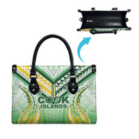 Cook Islands Rugby Leather Bag Unique Style White Version - Polynesian Pride