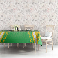 Cook Islands Rugby Tablecloth Unique Style White Version - Polynesian Pride