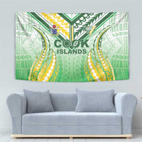 Cook Islands Rugby Tapestry Unique Style White Version - Polynesian Pride