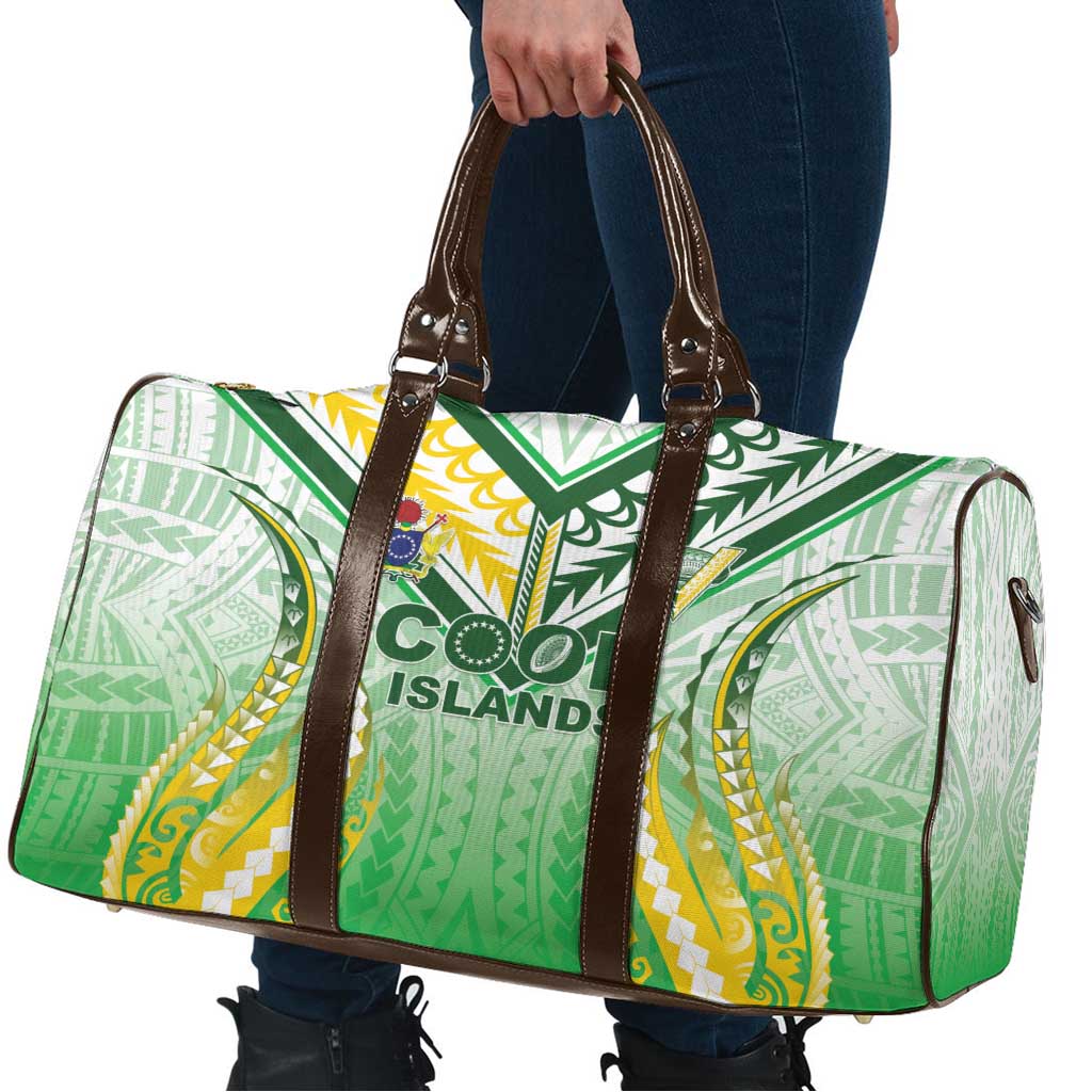 Cook Islands Rugby Travel Bag Unique Style White Version - Polynesian Pride