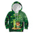 Personalised Hawaii St.Patrick Day Kid Hoodie Surfing Leprechaun LT05 Hoodie Green - Polynesian Pride