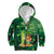 Personalised Hawaii St.Patrick Day Kid Hoodie Surfing Leprechaun LT05 Zip Hoodie Green - Polynesian Pride