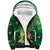 Personalised Hawaii St.Patrick Day Sherpa Hoodie Surfing Leprechaun LT05 Unisex Green - Polynesian Pride