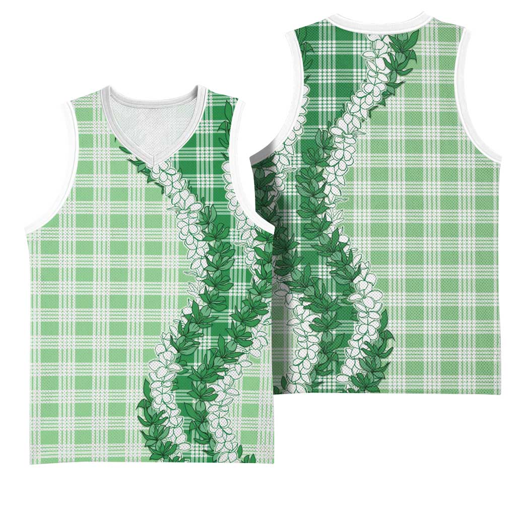Green Hawaii Palaka Basketball Jersey Hawaiian Honohono Lei LT05 - Polynesian Pride