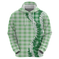 Green Hawaii Palaka Hoodie Hawaiian Honohono Lei LT05 - Polynesian Pride