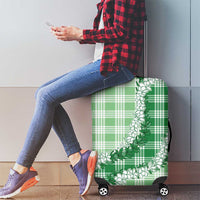 Green Hawaii Palaka Luggage Cover Hawaiian Honohono Lei LT05 - Polynesian Pride