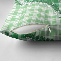 Green Hawaii Palaka Pillow Cover Hawaiian Honohono Lei