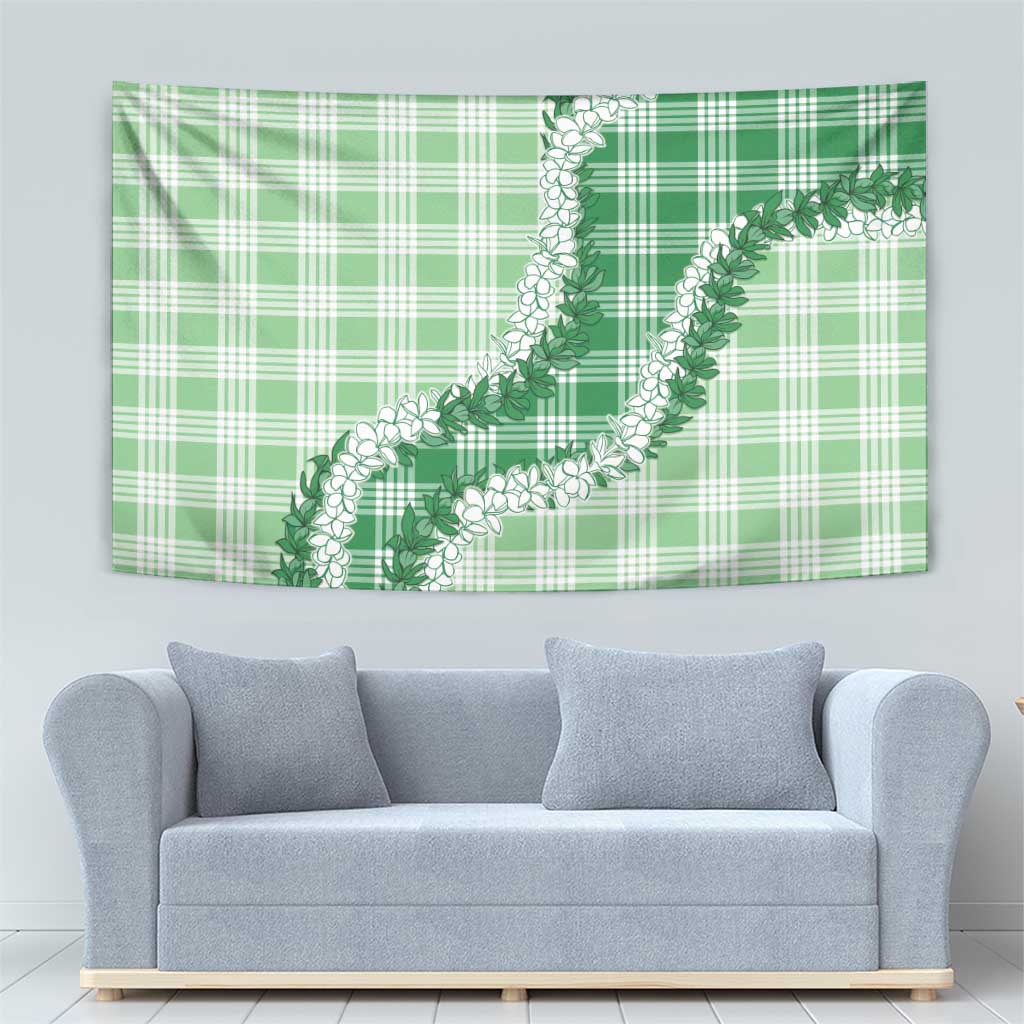 Green Hawaii Palaka Tapestry Hawaiian Honohono Lei LT05 - Polynesian Pride