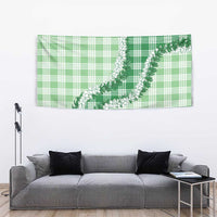 Green Hawaii Palaka Tapestry Hawaiian Honohono Lei LT05 - Polynesian Pride