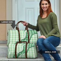 Green Hawaii Palaka Travel Bag Hawaiian Honohono Lei LT05 - Polynesian Pride