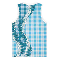 Blue Hawaii Palaka Basketball Jersey Hawaiian Honohono Lei