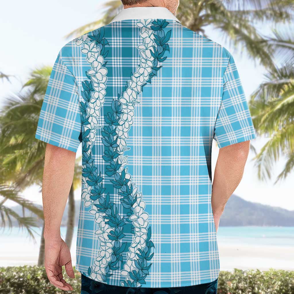 Blue Hawaii Palaka Hawaiian Shirt Hawaiian Honohono Lei