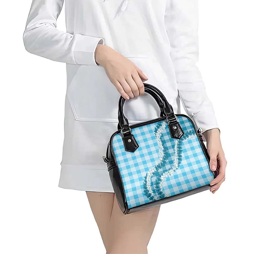 Blue Hawaii Palaka Shoulder Handbag Hawaiian Honohono Lei LT05 - Polynesian Pride