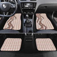 Beige Hawaii Palaka Car Mats Hawaiian Honohono Lei