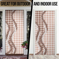 Beige Hawaii Palaka Door Cover Hawaiian Honohono Lei
