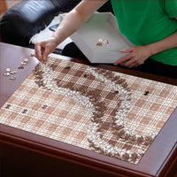 Beige Hawaii Palaka Puzzle Hawaiian Honohono Lei