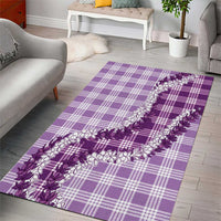 Violet Hawaii Palaka Area Rug Hawaiian Honohono Lei LT05 - Polynesian Pride