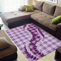 Violet Hawaii Palaka Area Rug Hawaiian Honohono Lei LT05 - Polynesian Pride