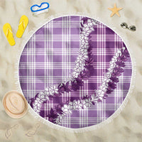 Violet Hawaii Palaka Beach Blanket Hawaiian Honohono Lei LT05 One Size 150cm Violet - Polynesian Pride