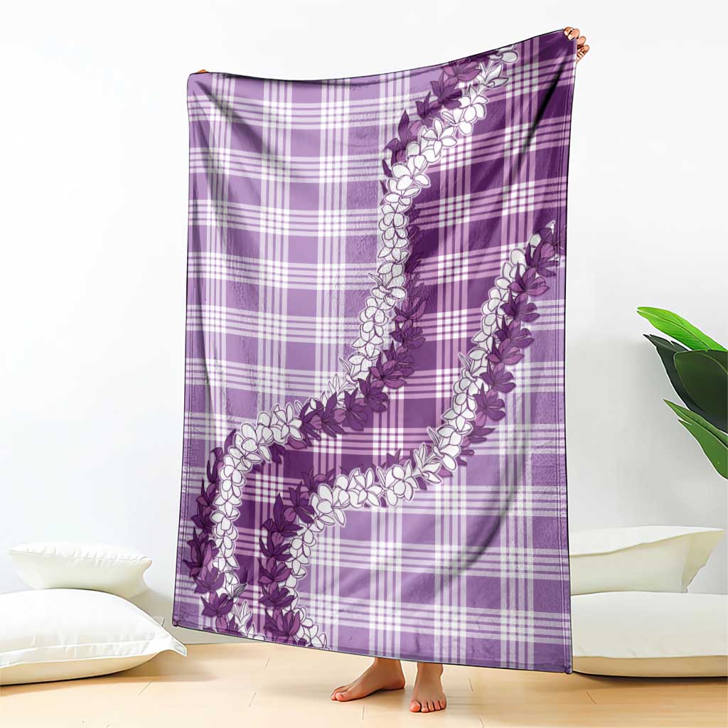 Violet Hawaii Palaka Blanket Hawaiian Honohono Lei