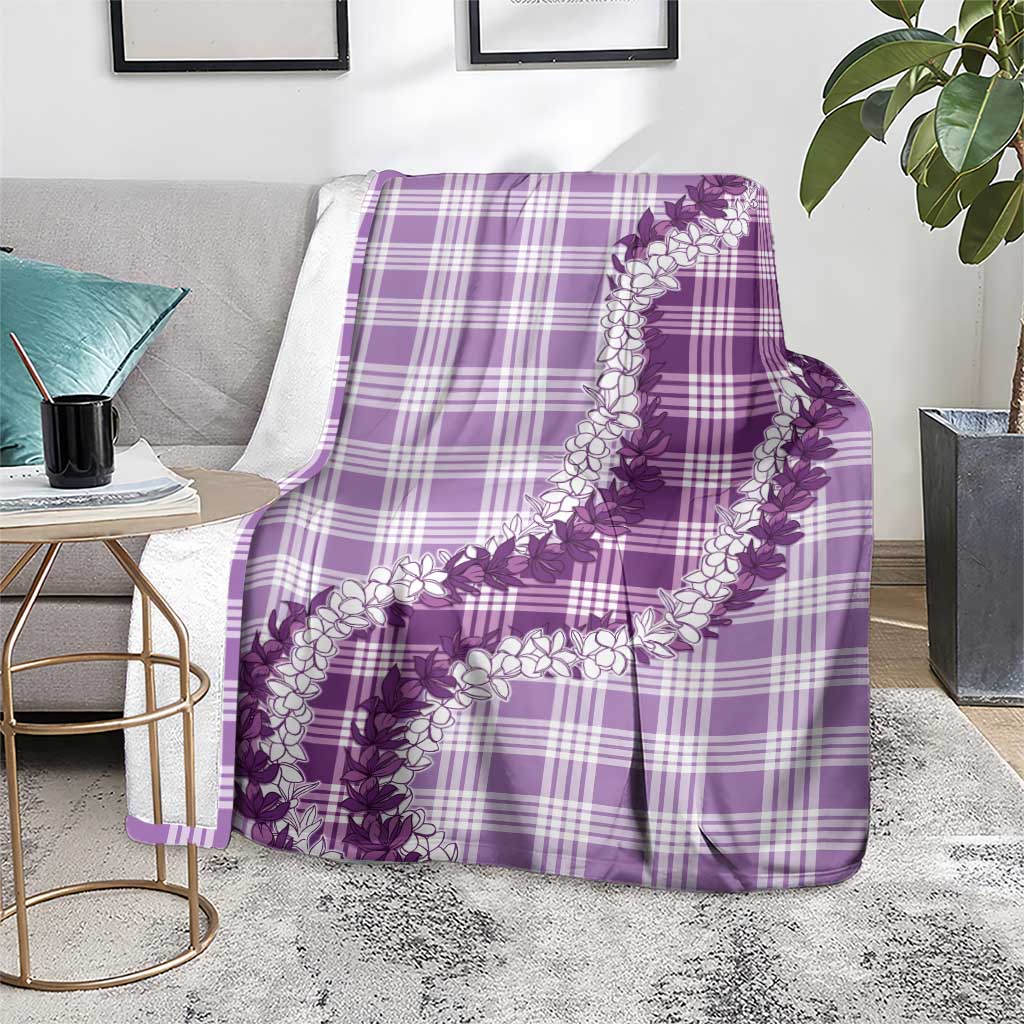 Violet Hawaii Palaka Blanket Hawaiian Honohono Lei