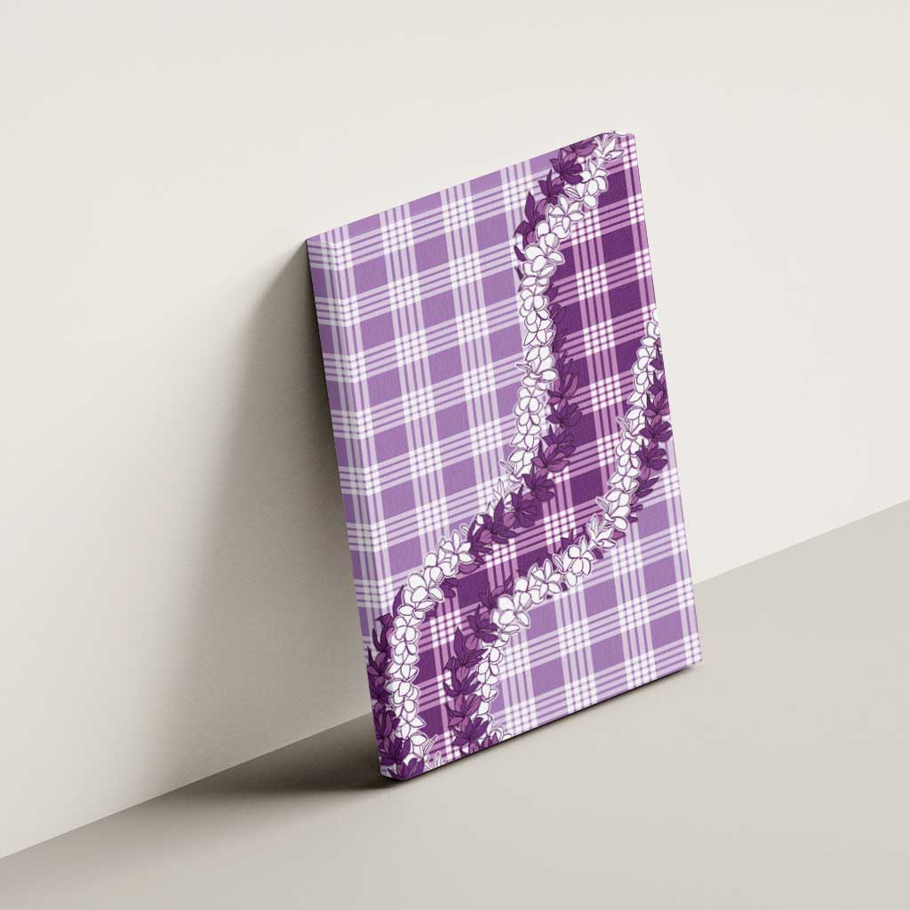 Violet Hawaii Palaka Canvas Wall Art Hawaiian Honohono Lei