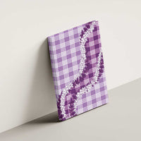 Violet Hawaii Palaka Canvas Wall Art Hawaiian Honohono Lei