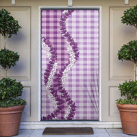 Violet Hawaii Palaka Door Cover Hawaiian Honohono Lei