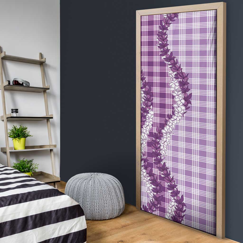 Violet Hawaii Palaka Door Cover Hawaiian Honohono Lei