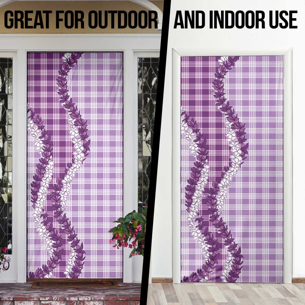 Violet Hawaii Palaka Door Cover Hawaiian Honohono Lei