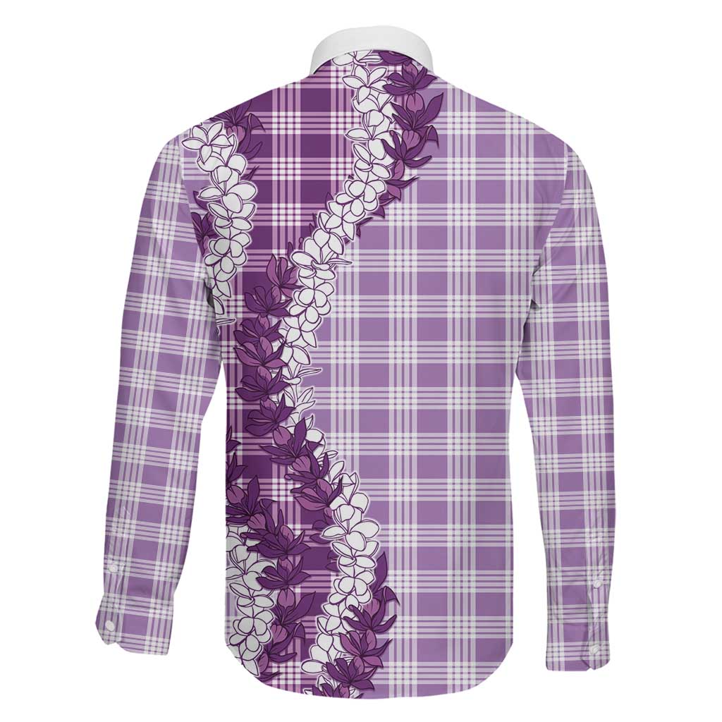 Violet Hawaii Palaka Family Matching Off Shoulder Short Dress and Hawaiian Shirt Hawaiian Honohono Lei LT05 - Polynesian Pride