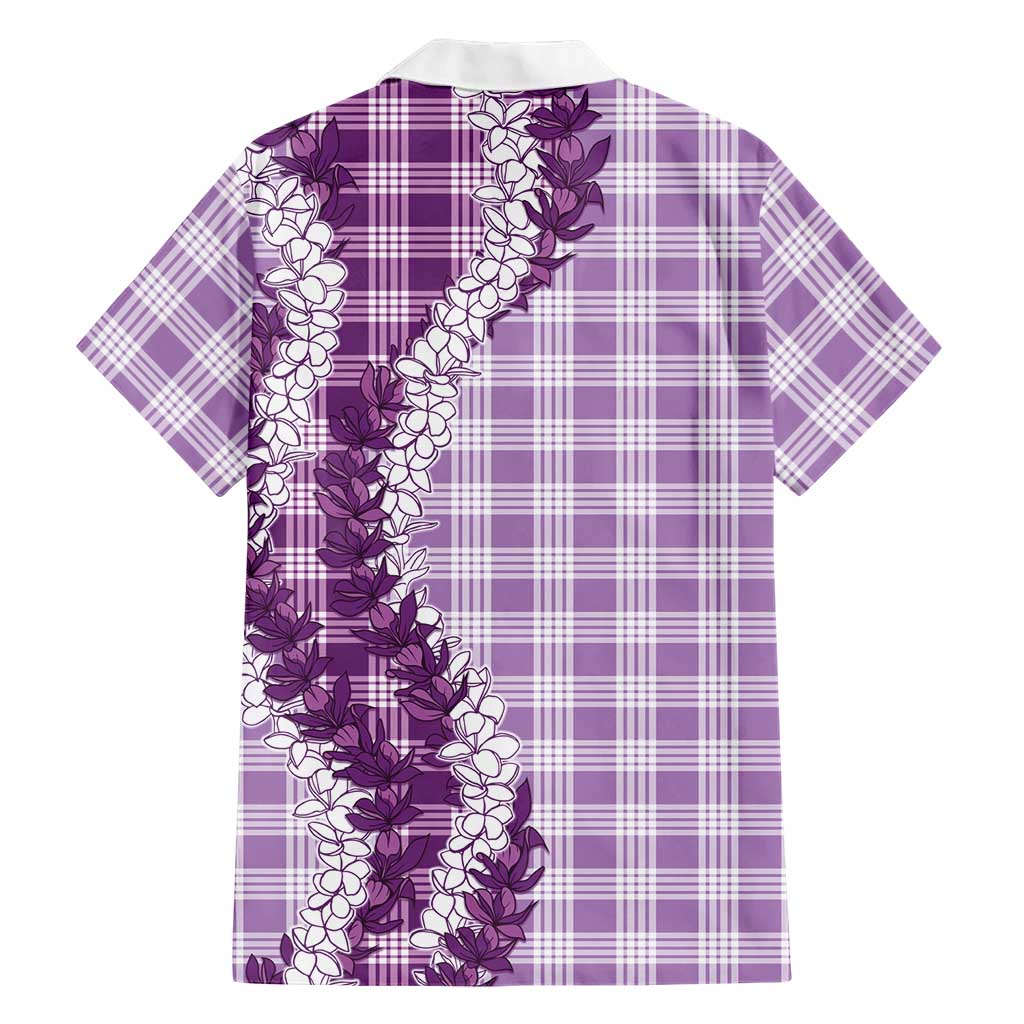 Violet Hawaii Palaka Family Matching Summer Maxi Dress and Hawaiian Shirt Hawaiian Honohono Lei LT05 - Polynesian Pride
