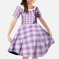 Violet Hawaii Palaka Family Matching Tank Maxi Dress and Hawaiian Shirt Hawaiian Honohono Lei LT05 Daughter's Dress Violet - Polynesian Pride