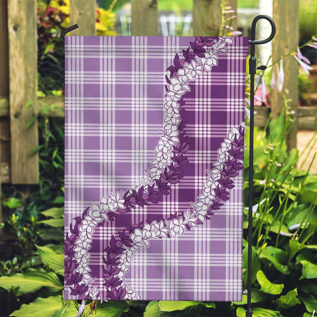 Violet Hawaii Palaka Garden Flag Hawaiian Honohono Lei LT05 Garden Flag Violet - Polynesian Pride