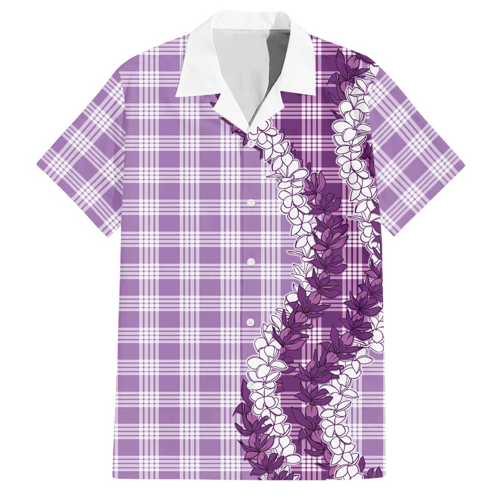 Violet Hawaii Palaka Hawaiian Shirt Hawaiian Honohono Lei LT05 Violet - Polynesian Pride
