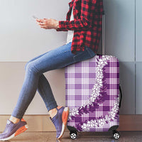 Violet Hawaii Palaka Luggage Cover Hawaiian Honohono Lei LT05 - Polynesian Pride
