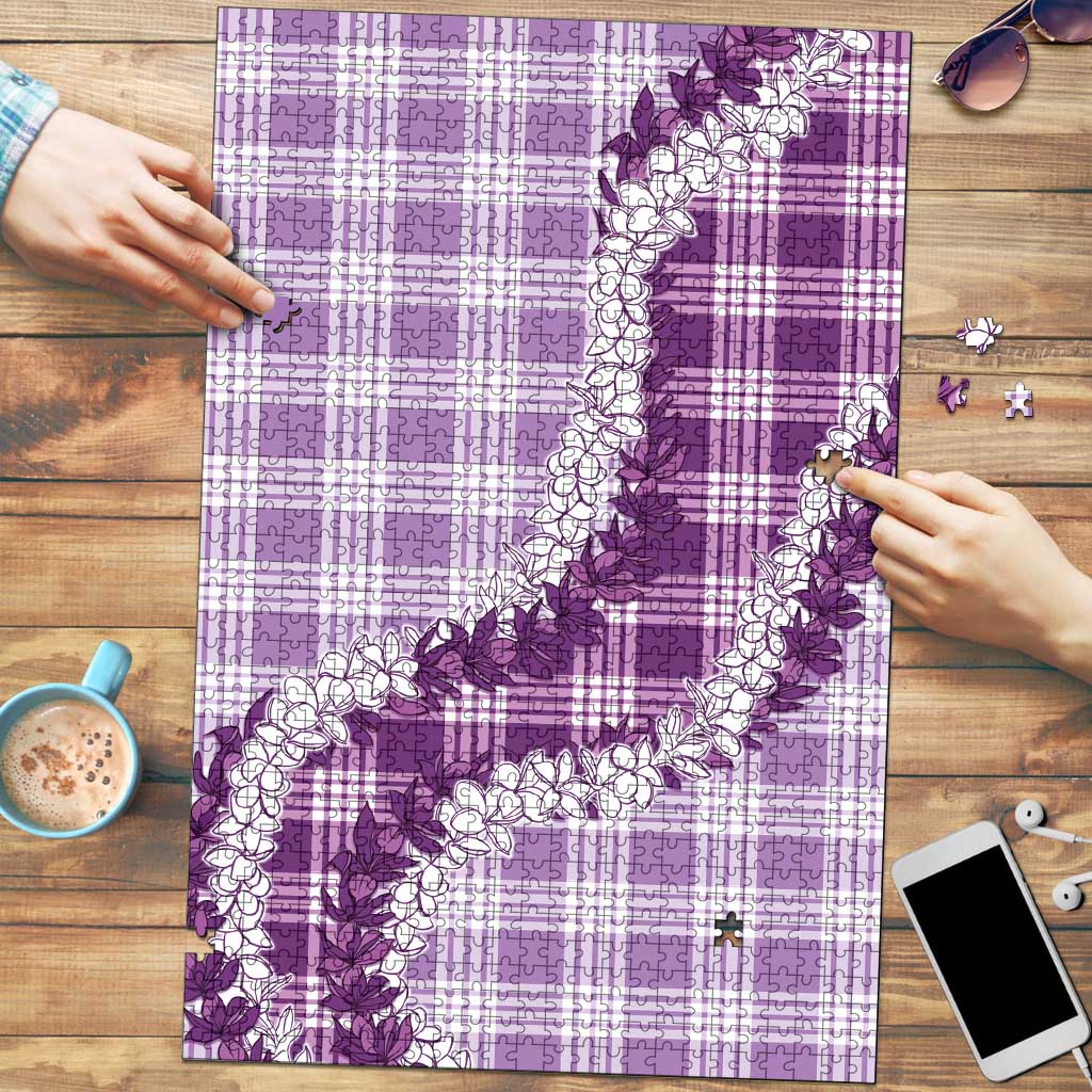 Violet Hawaii Palaka Puzzle Hawaiian Honohono Lei LT05 Violet - Polynesian Pride